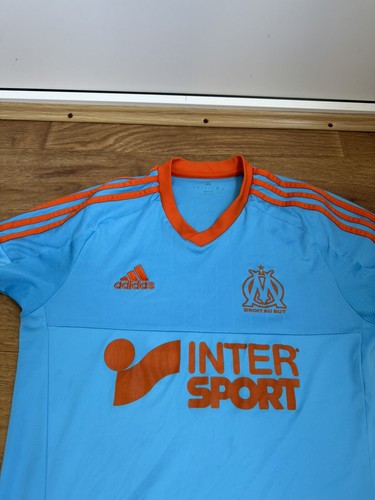 CAMISETA DE FUTBOL OLÍMPICA DE MARSEILLE 2014 2015 TERCERA CAMISETA ADIDAS TALLA S - Imagen 2 de 10