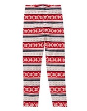 NWT Gymboree Leggings Holiday Shop Fair Isle 2T Toddler Girl