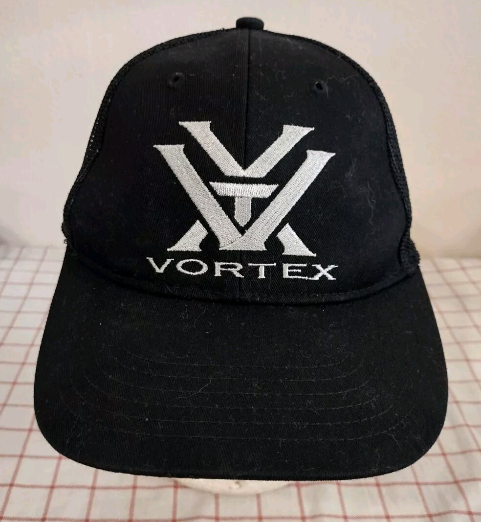Vortex Trucker Cap Hat Black Adjustable Embroider… - image 2