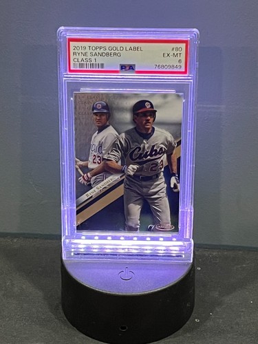 2019 TOPPS GOLD ETIKETT RYNE SANDBERG KLASSE 1 #80 PSA 6