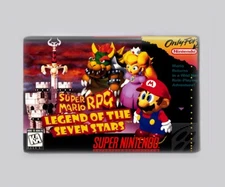 SUPER MARIO RPG LEGEND SEVEN STARS / SNES - 2"x3" FRIDGE MAGNET (super nintendo