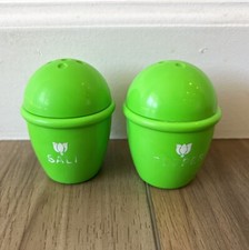 Vintage Little Tikes Fun with Food  Kitchen Green Rattle Salt  Pepper Shakers