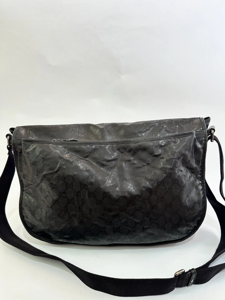 Gucci Double Buckle Messenger Bag GG Imprime Large - Image 3 of 4