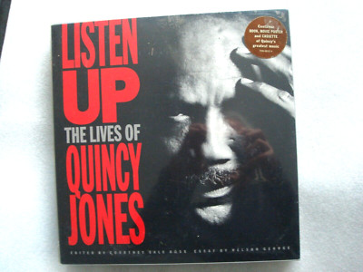 Z2-QUINCY JONES- Listen Up (The Lives of Quincy Jones)-CASSETTE, BOOK, POSTER-NM