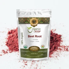 Organic Way Beet Root Powder - Organic, Kosher & USDA Certified (1LBS / 16Oz)