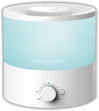 MegaWise Ultrasonic Cool Mist Humidifier SK7620-1.5L Capacity, White 
