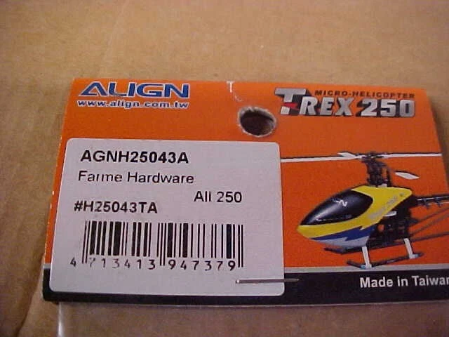 ALIGN H25043TA (AGNH25043A) = FRAME HARDWARE: TREX 250 & ALL 250 - Image 2 of 2