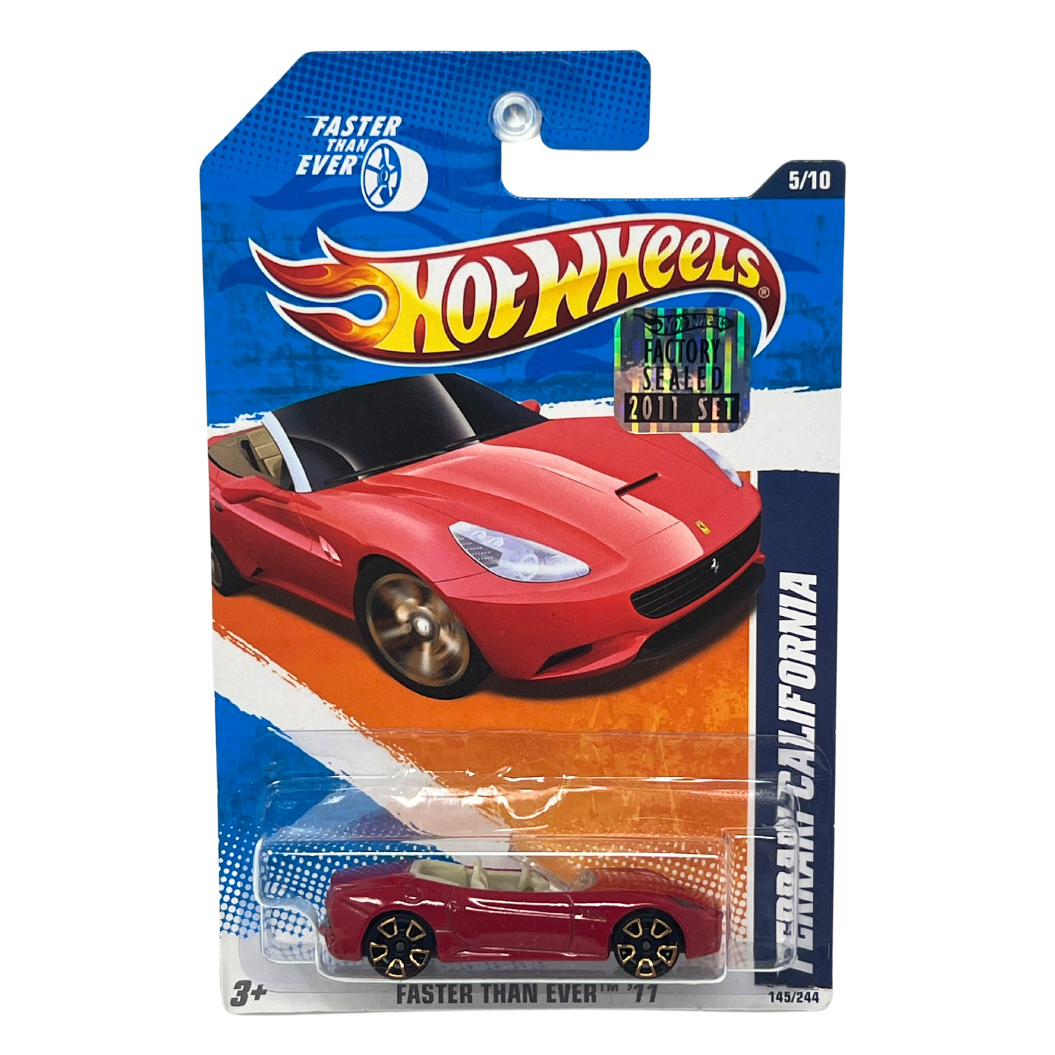 Hot Wheels Faster Than Ever 2011 Ferrari California Red 1:64 Diecast Factory