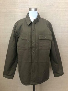 J Crew Wallace Barnes Mens Herringbone Shirt Jacket Fleece Lined