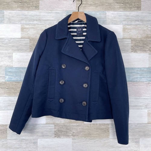 GAP Short Double Breasted Peacoat Navy 