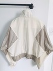 J crew Women’s Windbreaker Jacket Size 6 Metallic Beige Ivory — photo 2