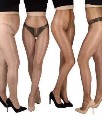 #ad High Gloss Sheer to Waist Glossy Pantyhose Shiny Eterno Lucido 20 Tights $15.95