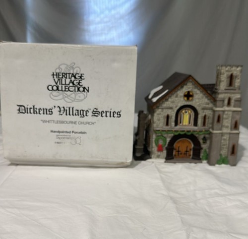 Vintage 1994 Dept 56 Dickens Village Heritage Whittlesborne Church #5821-1 - Picture 9 of 9
