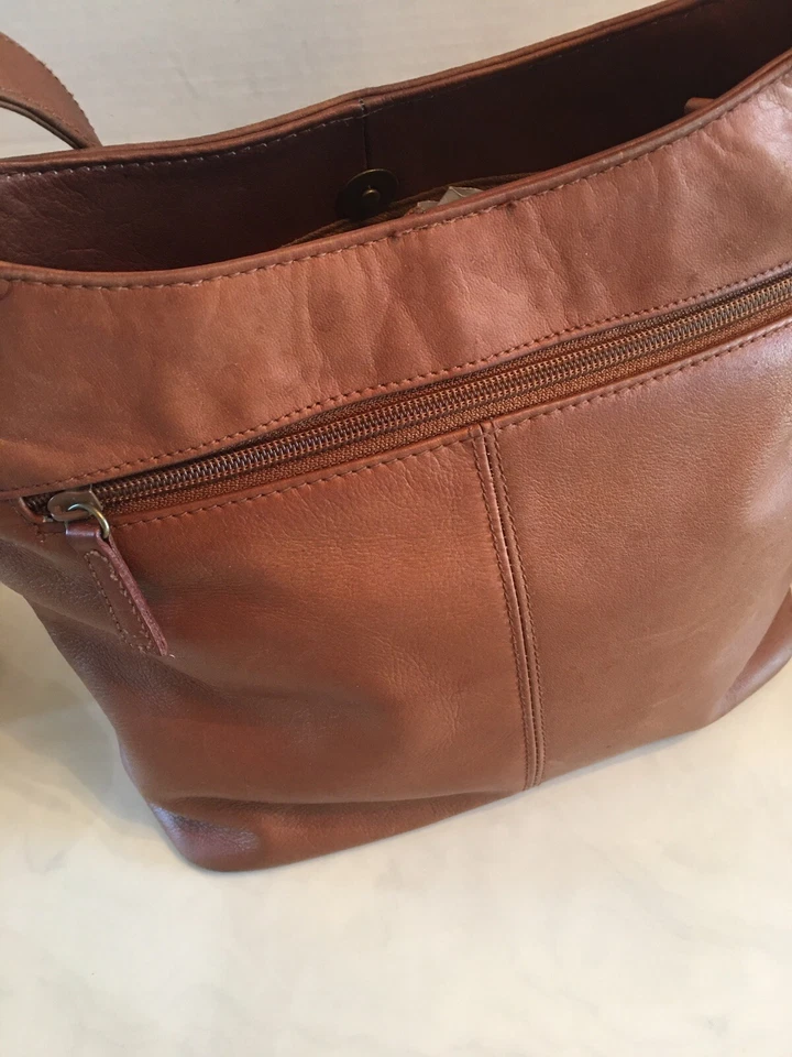 Bolso de hombro Covington de cuero marrón nuevo sin etiquetas Foto 4 de 4