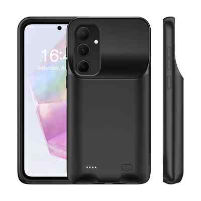10000mAh Ladeabdeckung für Samsung Galaxy A55 Power BANK Akku Ladegerät Fall