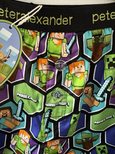 Peter Alexander Minecraft Boxer Shorts Size XXL RRP$55.95 - Picture 2 of 7