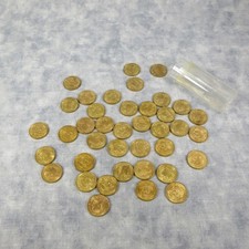 1967 MEXICO/Mexican 5 Centavos Uncirculated Brass Coins Tube of 40 Coin BU Lot