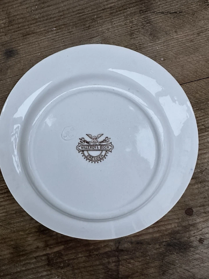 Villeroy & Boch antiker Teller mit Weihnachtsmotiv Jugendstil - Bild 2 von 4