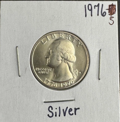 1976-S Bicentennial Washington Quarter Silver Proof – 40% Silver – US Mint
