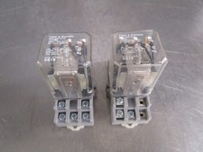 Lot of 2x Potter Brumfield KUP-14D15-12 Relay E-Mech 3PDT 10A 12DC 120/28AC/DC