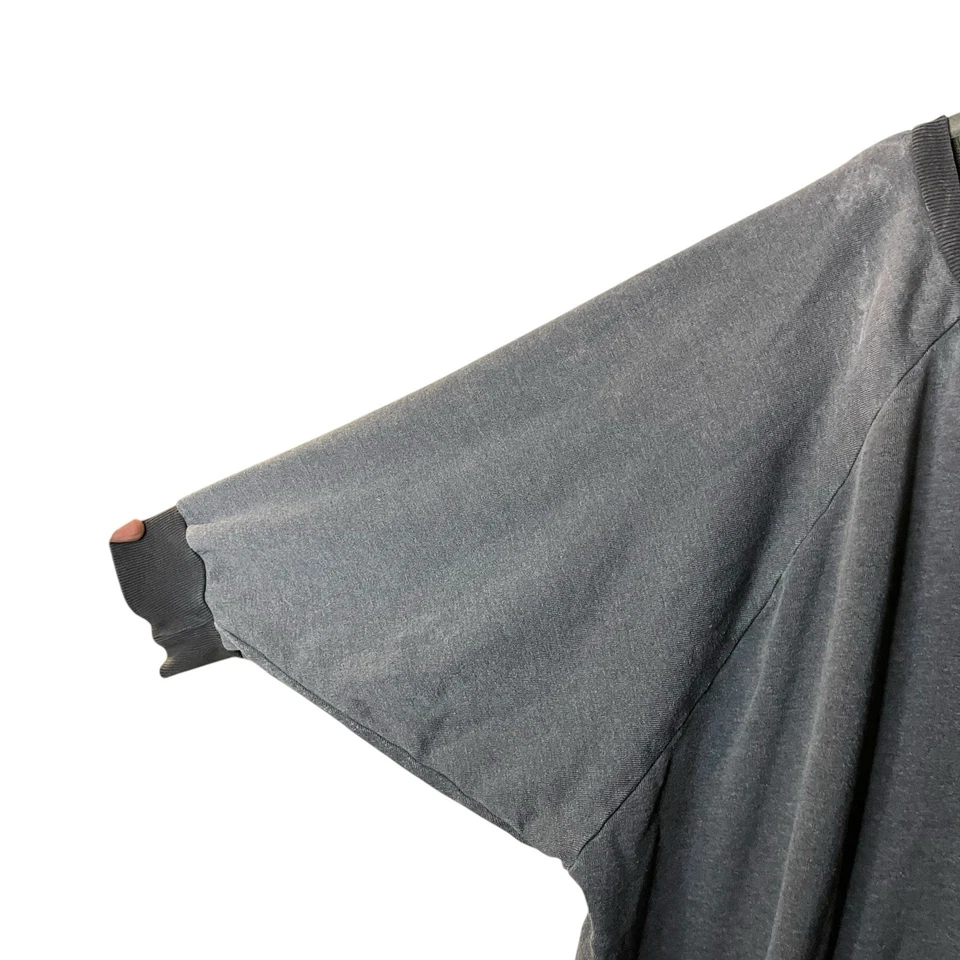 Sudadera Pullover Free People Gris Manga Dolman Gran Tamaño Mineral Envejecido Foto 3 de 4