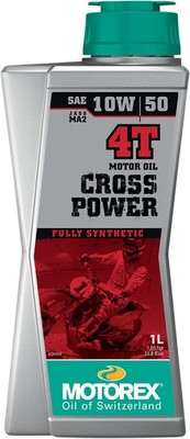 Motorex Cross Power 4T 10W-50 Full Synthetic Engine Oil 1L