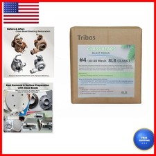 Tribos Glass Bead Media Sandblasting 8lb Non-silica Reusable Blasting Abrasive