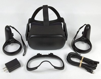 Meta Oculus Quest 64GB VR Headset - Black - Full Kit Tested Working VGC