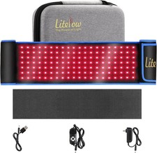 Red Light Infrared Therapy Belt with Pulse Mode for Body Pain Relief