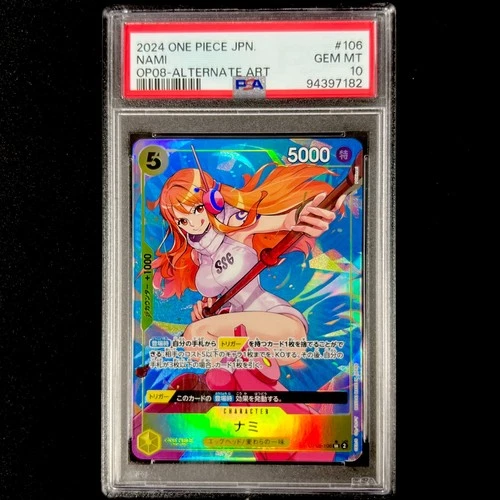 Nami (Parallel) OP08-106 Two Legends Foil PSA 10 GEM MT Japanese