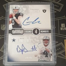 Panini 2016 Contenders Dual Autographs Rookie Prescott Cook #13 /40 NFL