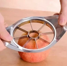 Stainless Steel Apple Corer Slicer - Fruit Cutter for Apple Pear - Easy Use USA