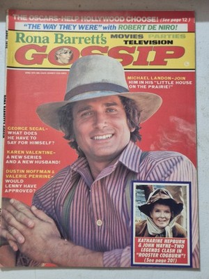 APRIL 1975 RONA BARRETT'S GOSSIP MAGAZINE - MICHAEL LANDON COVER 