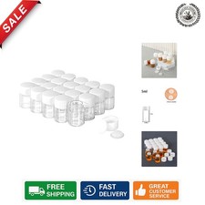 20pcs 5ml Clear Glass Vials with Leak-Proof Caps – Elegant Storage Solution