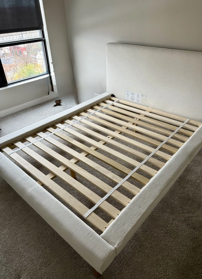 West Elm Queen Bed - Image 3 of 4