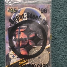 1995 Super Steelers Pittsburgh Steelers Jack Lambert Nickel Coin & Card 0.75