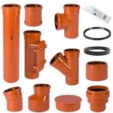 KG Rohr PVC Kanalrohr Bogen Abzweig Muffe Redu Stopfen DN110 125 160 200 250 315