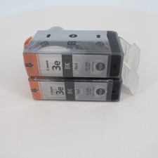 Lot of 2 Canon 3e Black Ink Cartridges BCI-3eBK NEW Factory Sealed