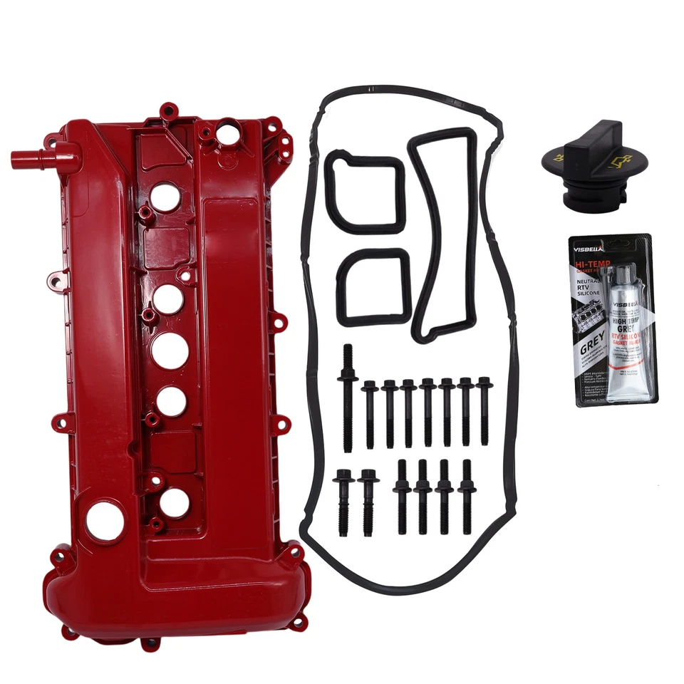 Upgrade Red Valve Cover Kit for 2005-2011 Ford Focus 2.0L 05-08 Escape 2.3L Foto 2 de 4