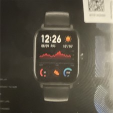 Amazfit GTS A1914 Smart Watch Black AMOLED Display Bluetooth 42mm Aluminum