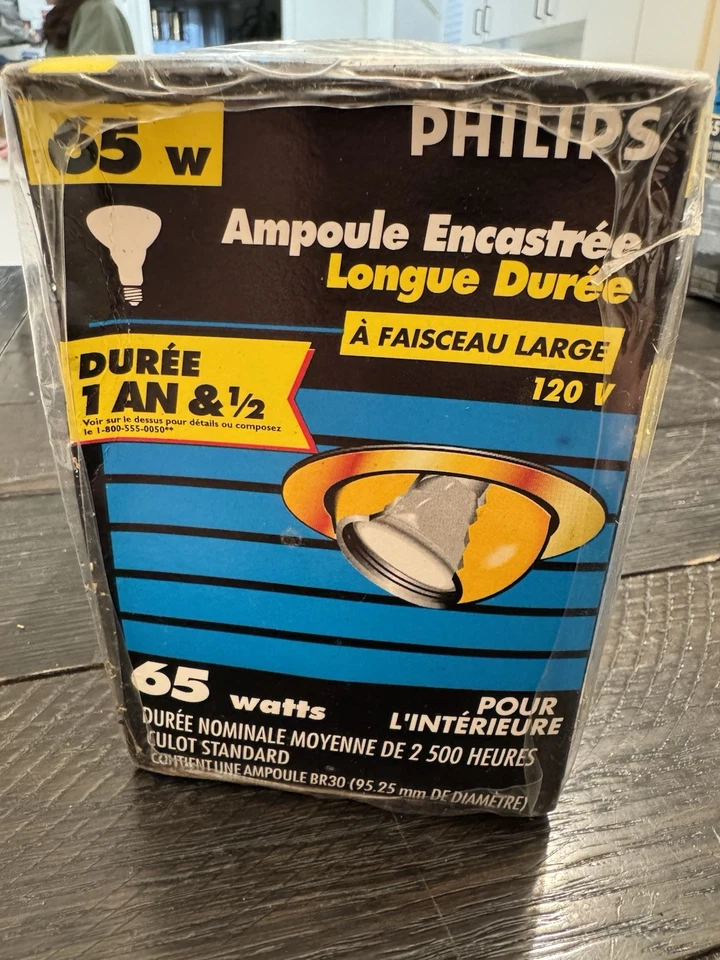 3-Bulb Pack Lot - Philips Long Life Recessed Indoor Flood Light 65W BR30 - Image 4 of 4