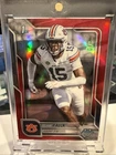 2025 Bowman Chrome University Football Red Refractor Keldric Faulk #6