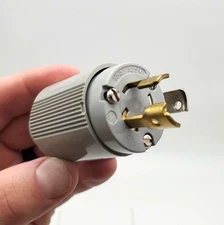 Arrow Hart 4721N Locking Plug 15A 125V 2 Pole 3 Wire Industrial Plug