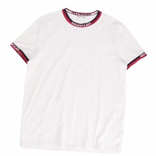 Moncler T-shirt 2018 Top Short Sleeve Cotton Mens L White Used MOLO-0