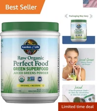 Nutritious Juiced Greens Powder - Stevia-Free, 30 Servings for Detox and Energy