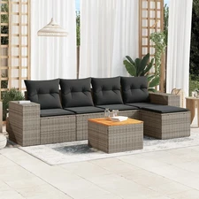 Garden Sofa Set Gray