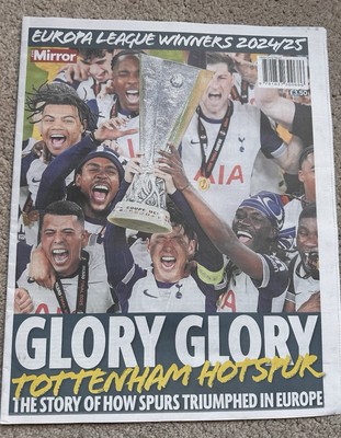 Glory Glory Tottenham Hotspur Spurs Europa League Winners 2025 24/25 5/25