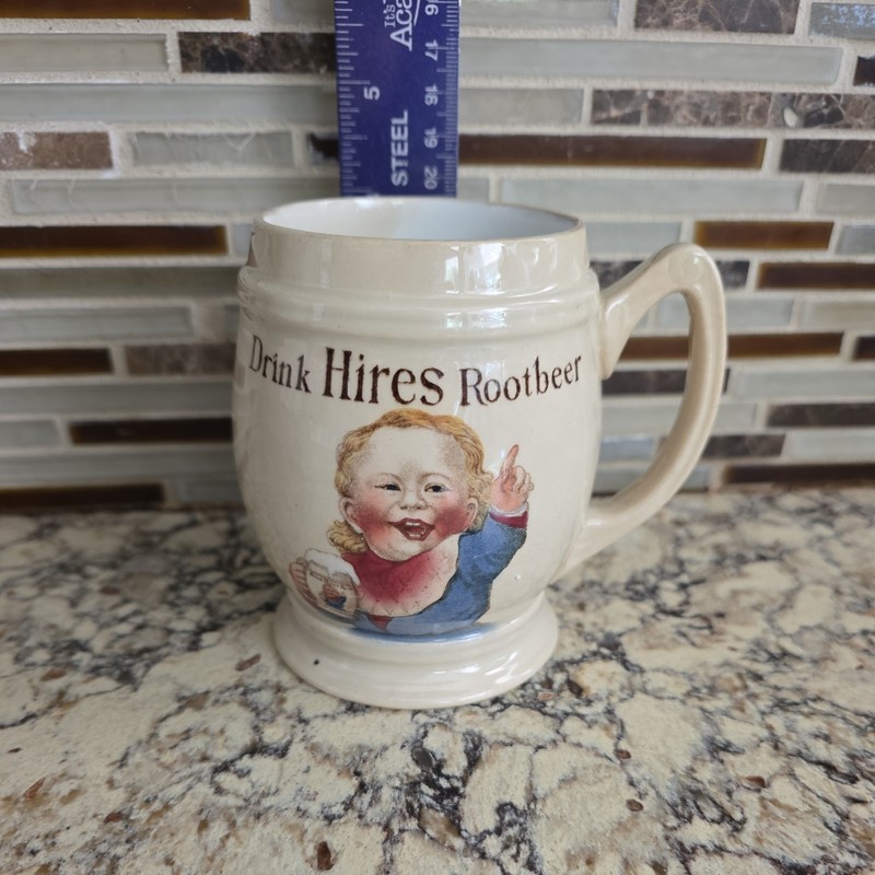 Antique Mettlach Villeroy & Boch Hires Root Beer Mug 