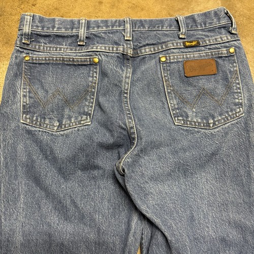 Wrangler 36MWZ Slim Fit Cowboy Cut Blue Denim Yellowstone Jeans passt 34 x 35 - Bild 5 von 6