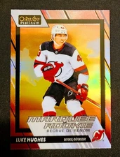2023-24 O-Pee-Chee OPC Platinum Luke Hughes Sunset Marquee Rookies RC #204
